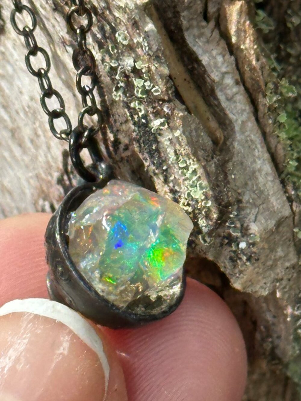 Antique Opal Necklace *Cup of Magic* - Picture 8 of 15